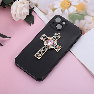 1.89"x2.48" Cross-shaped Phone Case Decoration 1 Pc