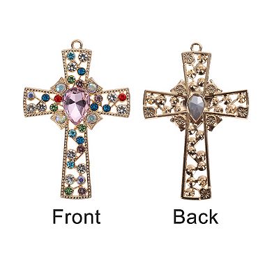 1.89"x2.48" Cross-shaped Phone Case Decoration 1 Pc
