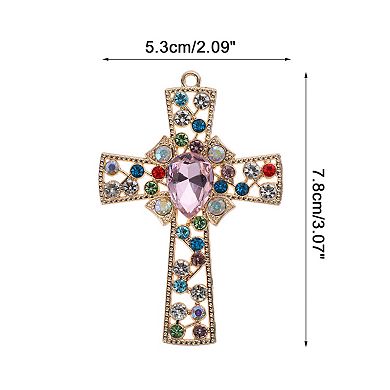 1.89"x2.48" Cross-shaped Phone Case Decoration 1 Pc