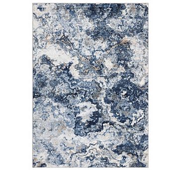 Fashionwu Abstract Modern Area Rug Washable Non Slip Carpet for Living Room Thin Soft Easy Care Mat