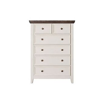 6-Drawer Farmhouse Dresser For Bedroom Storage Cabinet