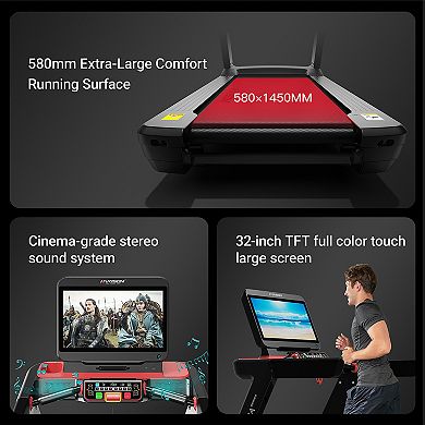 HARISON Commercial Treadmill 7.0 HP AC Motor, 21.5” HD Screen, 30 Programs (HRK-T3620 TRACK)