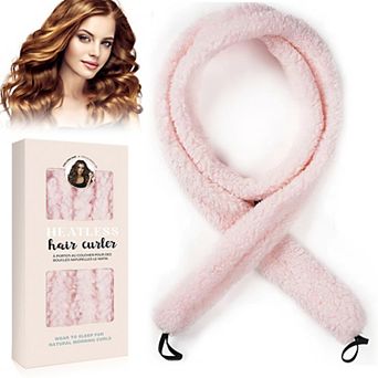 YEVYO Satin heatless hair curler, Lazy Natural Soft Wave DIY heatless curls for Sleep in Overnight