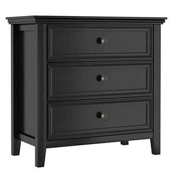 Farmhouse 3-drawer Dresser For Bedroom Storage Cabinet