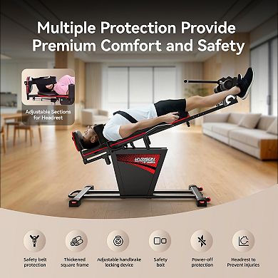 HARISON Inversion Table for Back Pain Relief with Remote Control, 300 lb Capacity (HRK-409Plus)