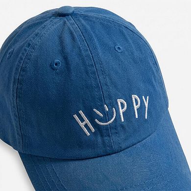 Embroidered Smile Baseball Cap Adjustable Cotton Dad Hat Casual Cute Everyday Hat
