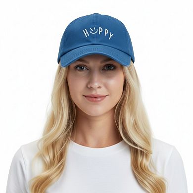 Embroidered Smile Baseball Cap Adjustable Cotton Dad Hat Casual Cute Everyday Hat