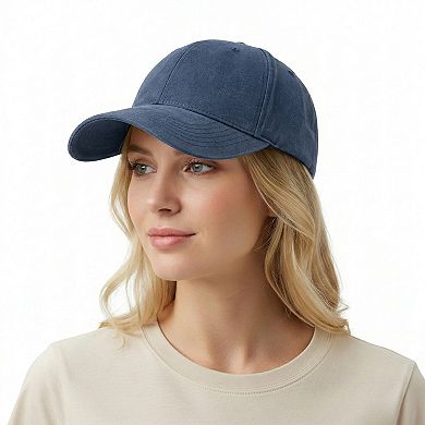 Cotton Baseball Cap Adjustable Dad Hat Breathable Casual Everyday Hat for Men Women