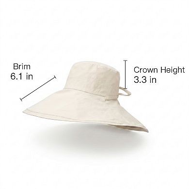 Womens Reversible Wide Brim Sun Hat Adjustable Chin Strap UV Protection Summer Hat