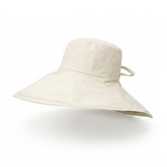 Womens Reversible Wide Brim Sun Hat Adjustable Chin Strap UV Protection Summer Hat
