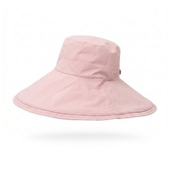Womens Reversible Wide Brim Sun Hat Adjustable Chin Strap UV Protection Summer Hat
