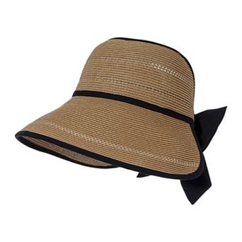Womens Wide Brim Straw Visor Hat Breathable Foldable Summer Sun Hat Beach Vacation Hat