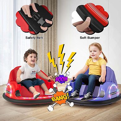 Toddler Bumper Car with 360 Spin and Music, 12V Electric Spin Toy