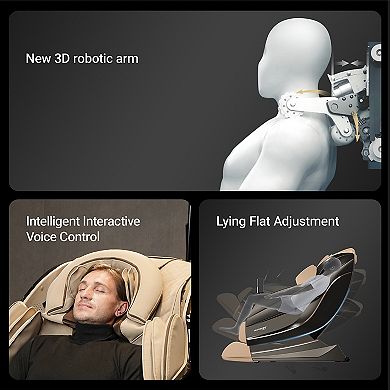 HARISON 3D Massage Chair, Zero Gravity, Voice Control, 331lb Capacity(HRK-711)