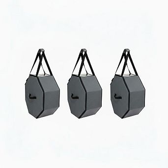 3 Pack Hat Box for Travel and Storage,Collapsible Cowboy Hat Organizer Case with Handles