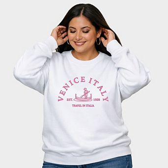 Embroidered Venice Italy - Women's Plus Sized Graphic Sweatshirt