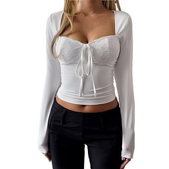 Women Basic T Shirts V Neck Slim Fit Tee Tops Long Sleeve Summer T Shirts