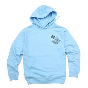 Embroidered Beach Sunset - Women's Graphic Hoodie