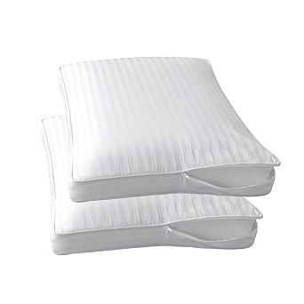Stonecrest Cotton Strip Gusseted Pillow Protector, Pair Package