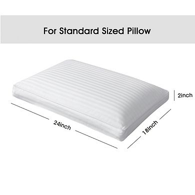 Stonecrest Cotton Strip Gusseted Pillow Protector (One Pair)