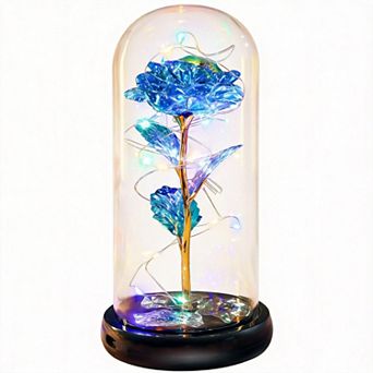 Glass Eternal Rose Dome Butterfly Women Mother Birthday Christmas Couple Gift