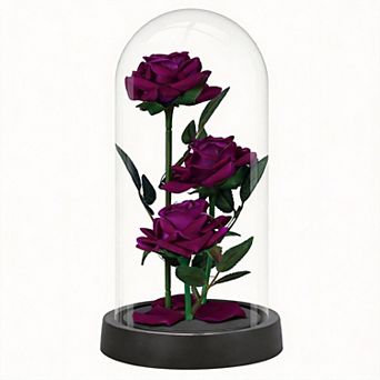 Glass Rose Gift For Mom Wife Girlfriend Birthday Anniversary