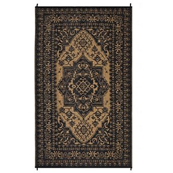 Waterproof Outdoor Patio Rug, Large Plastic Straw Rugs, Non-Slip Reversible Mat