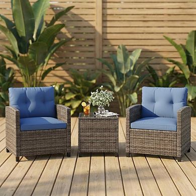 3 Pieces Patio Furniture Set