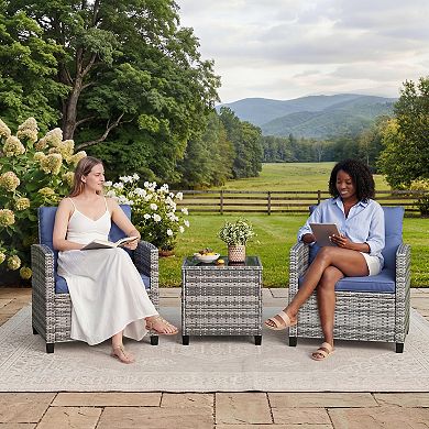 3 Pieces Patio Furniture Set