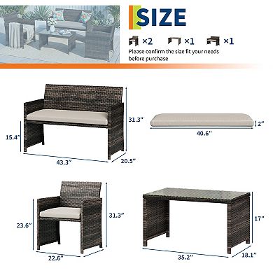 3 Piece Patio Bistro Set