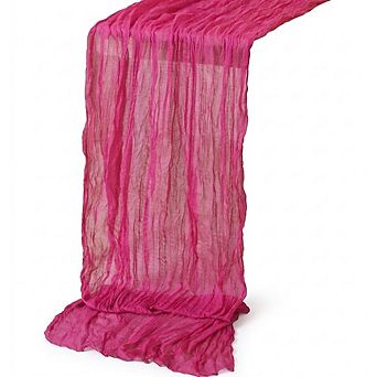 Gauze Cheesecloth Table Runner Rustic Boho Fabric for Wedding & Party Decor