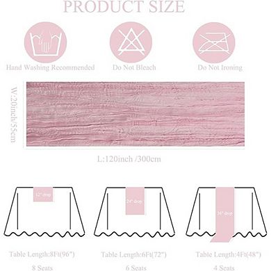 Cheesecloth Table Runner, Boho Gauze Fabric, Decorative for Weddings & Parties
