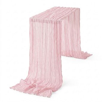 Cheesecloth Table Runner, Soft Gauze Fabric, Decorative Party & Wedding