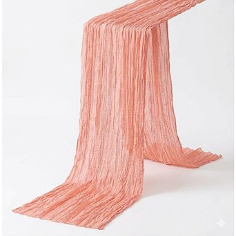 Cheesecloth Table Runners Soft Boho Gauze Fabric for Wedding & Party Decor