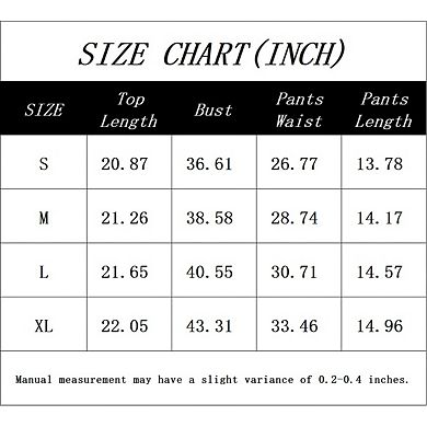Women's Short Sleeve V Neck Top and Shorts Set with Pockets