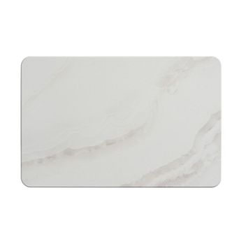 VCNY Home Green Carved Palms Diatomite Stone Bath Mat