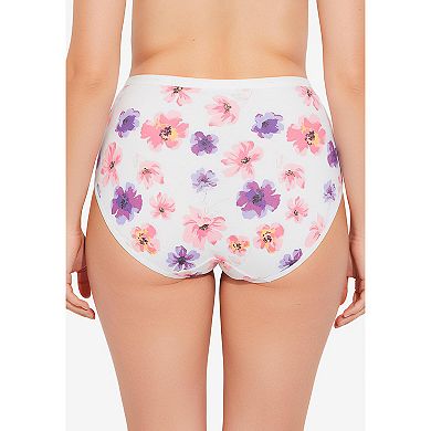Avenue Women's Plus Size Hi-Cut Cotton/Spandex Panty 3-Pack