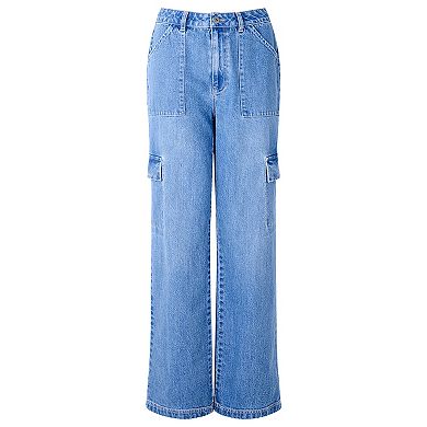 Joe Browns Women's Plus Size Denim Cargo Pants