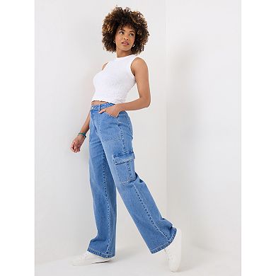 Joe Browns Women's Plus Size Denim Cargo Pants