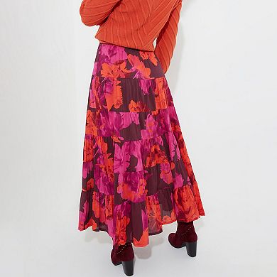 Joe Browns Women's Plus Size Tiered Midi Skirt