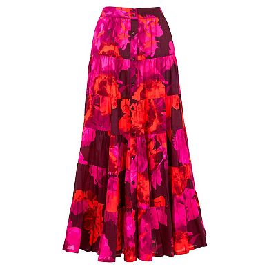 Joe Browns Women's Plus Size Tiered Midi Skirt