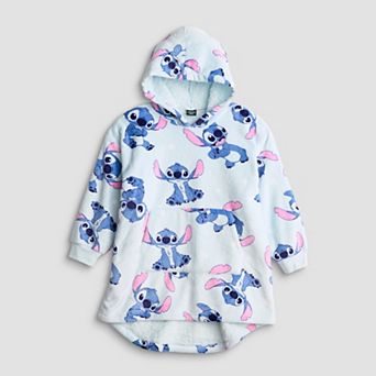 Girls 6-18 Disney's Stitch Allover Print Wearable Blanket Hoodie