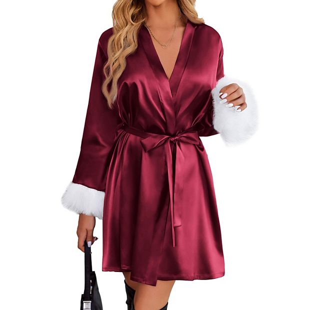 bridesmaid dressing robes Bryden Maxi Strapless Dress - Burgundy Floral main image 0