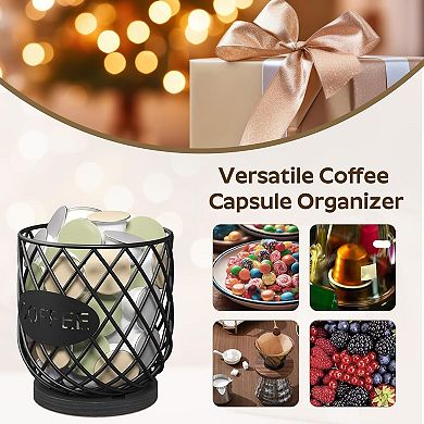 Coffee Pod Holder K Cup Organizer Large Capacity Countertop Basket