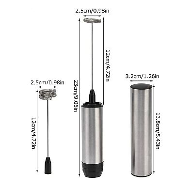 Electric Milk Frother Handheld Coffee Whisk Drink Mixer Foamer