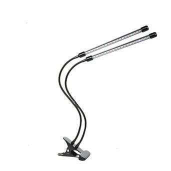 Dual Head LED Grow Light Gooseneck Dimmable Plant Lamp Indoor