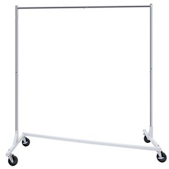 Heavy Duty Rolling Clothes Rack Metal Garment Rack with Wheels 220 lbs