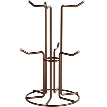 Metal Mug Holder Tree Stand 6 Hook Coffee Cup Rack for Countertop