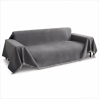 Washable Couch Cover for Dogs Non Slip with Tassels