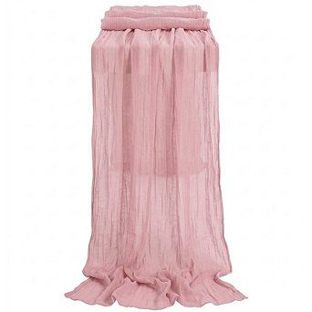 Cheesecloth Table Runners Boho Gauze, Rustic Sheer Fabric for Wedding & Party